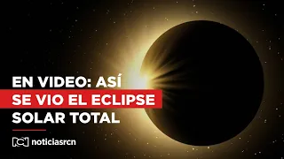 En video: así se vio el eclipse solar total en México