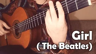 Girl - The Beatles guitar cover Score tab