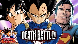 Vegeta Reacts To Goku VS Superman (Dragon Ball VS DC Comics) | DEATH BATTLE!