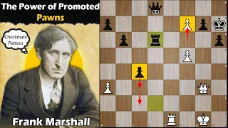 The power of promoted pawns | Marshall vs Napier 1898