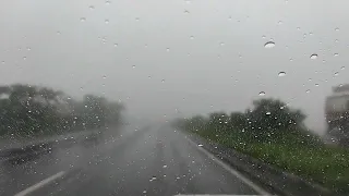 #Driving in rain # Driving on foggy road#Baarish#whatsapp status video#