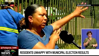 LGE 2021 I Residents of Eersterust in Tshwane unhappy with DA win