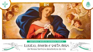 Santo Rosário, Novena a Nossa Senhora Desatadora de Nós e Santa Missa às 08h - 16/05/2024 AO VIVO