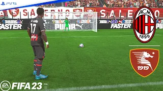 FIFA 23 | AC Milan vs Salernitana FC 🔥 | Serie A Penalty Shootout [PS5 4K HDR]  #fifa23