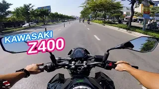 Chạy thử Kawasaki Z400 độ pô Akrapovic | Không nói chuyện