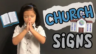 Church Faith Signs in ASL American Sign Language