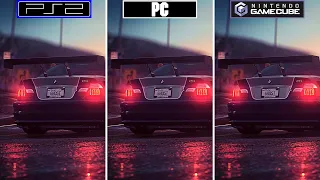 Need For Speed Most Wanted 2005 [ Ps2 vs  PC vs GameCube ] Graphics and FPS Comparison