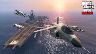 Exploring The Aircraft Carrier  (Summer Special Update) (Gta 5) (Read description for glitch)