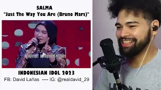 SALMA performs "Just The Way You Are(Bruno Mars)" Indonesian Idol 2023 Winner SINGER HONEST REACTION