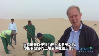 (Chinese subtitles) Groasis anti desertification instruction film in Dubai to plant trees in deserts