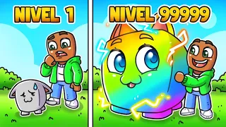 Evolucioné MI MASCOTA de NOOB a PRO! (Nivel 9999)