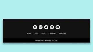 How To Add Footer in Html Website