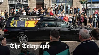 The late Queen's coffin leaves Balmoral Castle, beginning six-hour journey to Edinburgh