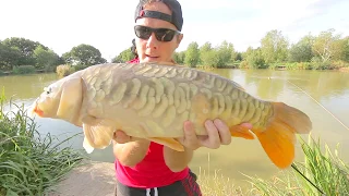 Carp on a fibreglass 2 weight fly rod!