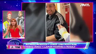 Ricardo Mendoza y Jorge Luna se vacilan tras nota sobre sus looks y llaman "madrina" a Magaly Medina