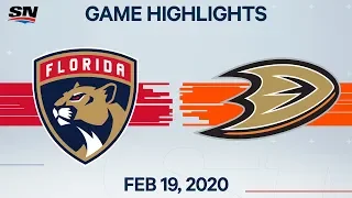 NHL Highlights | Panthers vs Ducks – Feb. 19, 2020