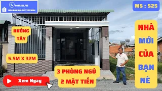 Căn Nhà 2 Mặt Tiền 3 Phòng Ngủ Thuận Tiện Kinh Doanh Mua Bán | Nhà Đất Tây Ninh 525N ( Đã Bán)