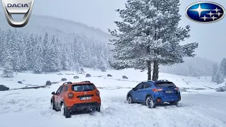 Subaru XV ile Dacia Duster Kar Macerasında | Snow Adventure: Subaru Crosstrek vs Renault Duster