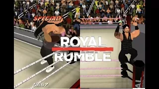 The Rock Returns & Roman Reigns Wins Royal Rumble 2015 - WR3D