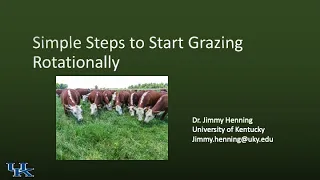 Simple Steps to Start Grazing Rotationally-Jimmy Henning