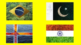 Realistic Flags of the World