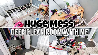 Deep Cleaning Messy Room | 2020 Spring Cleaning Motivation | Real Life Clean With Me | Huge Mess