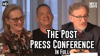 The Post Press Conference - Steven Spielberg, Tom Hanks & Meryl Streep