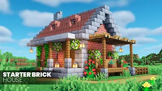 ⛏️ Minecraft Build Tutorial 🧱 Starter Brick House