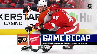 Flyers @ Red Wings 12/22 | NHL Highlights 2023