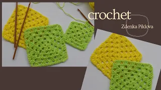 Čtverec #2 jednoduchý, easy crochet