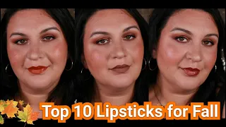 Top 10 Fall Drugstore Lipsticks!!