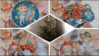 ЁЛОЧНЫЕ ИГРУШКИ СВОИМИ РУКАМИ🎄 ВЯЗАНИЕ И ВЫШИВКА♥️