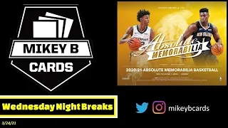 Wednesday Night Breaks - 3/24/21 - Absolute Basketball, GR Multisport Jerseys and more!