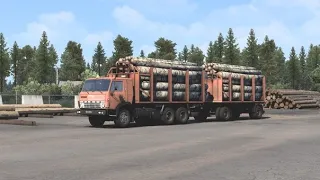 🚚🚛ETS 2 КамАЗ 5410 - 53212 + прицепы версия 1.0 для Euro Truck Simulator 2 (v1.50.x) 🚚🚛