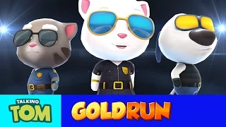 Talking Tom Gold Run New Updates Special Characters & Daily Missions Officer Tom Gameplay