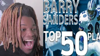 BARRY SANDERS - Top 50 Most Ridiculous Plays of All-Time REACTION