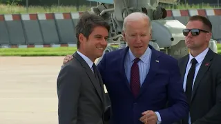 Joe Biden arrive en France pour participer aux commémorations du Débarquement | AFP Images