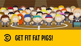 Get Fit Fat Pigs! | South Park | Comedy Central Africa