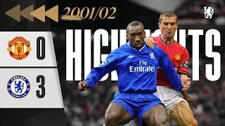 ⏪️ Man United 0-3 Chelsea | HIGHLIGHTS REWIND | Goals from Hasselbaink and Gudjohnsen | PL 2001/02