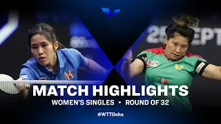 Suthasini Sawettabut vs Shao Jieni | WTT Star Contender Doha 2021 | WS | R32