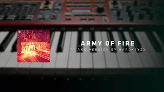Sound Rush ft. Eurielle - Army of Fire (Hardkeyz Piano Cover) #soundrush #hardstyle
