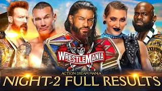 WWE WRESTLEMANIA 37 NIGHT-2 OFFICIAL RESULTS | FULL SHOW HIGHLIGHTS | ACTION DREAM MANIA