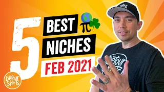 Top 5 Print on Demand Niches for February 2021  🔥Niche Research. Learn what T-Shirt Topics to Design