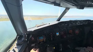 A Peaceful Approach into Thessaloniki RW16 with one Reverser Inoperative. B737 [4K HDR]