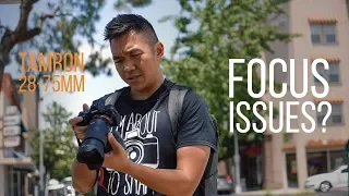 Tamron 28-75mm F/2.8 Focus Issues on Sony a7III? | Initial Review