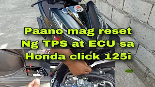 Paano mag reset Ng TPS at ECU sa Honda click 125i