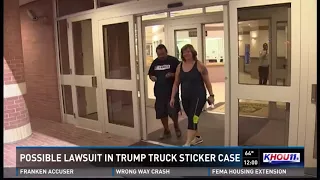 Driver behind F__ck Trump sticker may file lawsuit