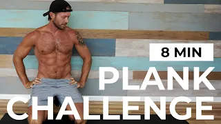 8 MIN PLANK CHALLENGE | No Equipment | 6 PACK ABS