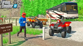 EXTREME CAMPING TRIP RIPPIN' NEW ATVS OFFROAD | CAN WE MAKE MILLIONS? FARMING SIMULATOR 22