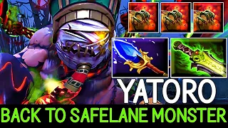 YATORO [Pudge] 1st Item Imba Aghanim Scepter Back to Safelane Monster - Dota 2